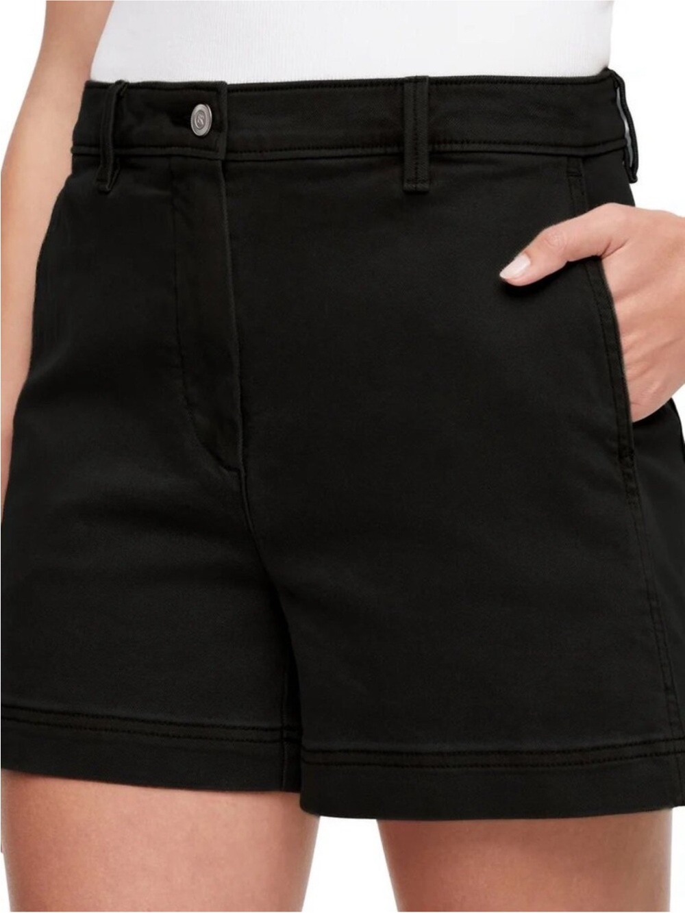 NEW Banana Republic Womens Cotton Blend Everyday Shorts
NWT 8 Black Stretch 4"